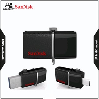 SanDisk 16GB 32GB 64GB 128GB 256GB Ultra Dual USB Drive 3.0 OTG USB 3.0 and microUSB Flash Driver, SDDD2-256G-GAM46(Black)