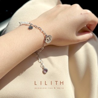 Lilith - Lucky personalized bracelet สร้อยข้อมือ หินนำโชค moonstone