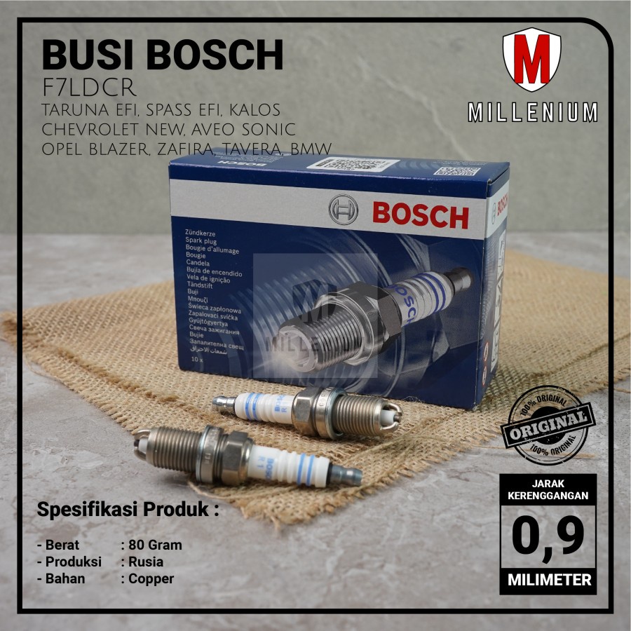 BMW CHEVROLET TARUNA ESPAS F7LDCR SPARK PLUG BOSCH ผลิตในรัสเซียต้นฉบับ
