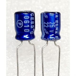 Elna RC3 22uf 25v (ราคา10ตัว) Capacitor คาปาซิเตอร์ตัวเก็บประจุ คาปาซิเตอร์