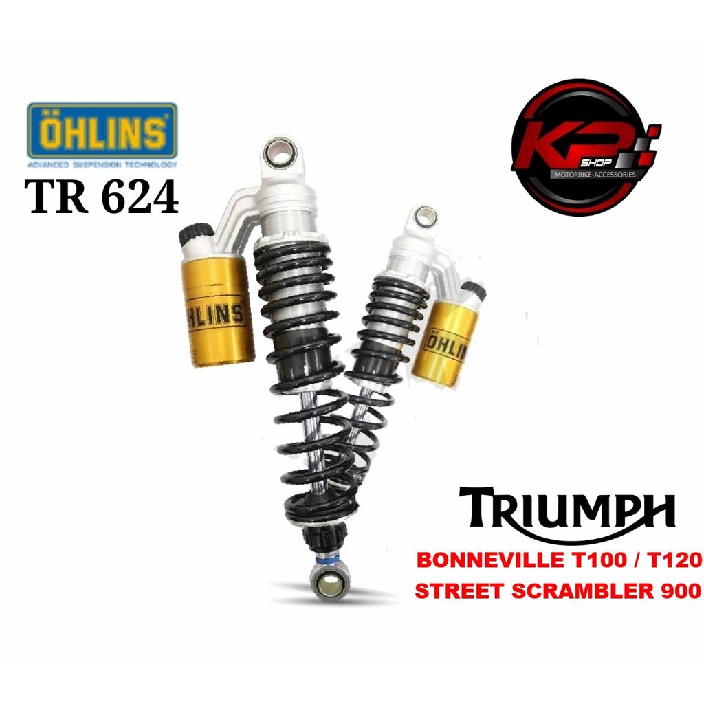 โช๊คหลัง OHLINS TR 624 FOR TRIUMPH BONNEVILLE T120/T100/STREET SCRAMBLER 900 (OHLINS รับประกัน 2 ปี)