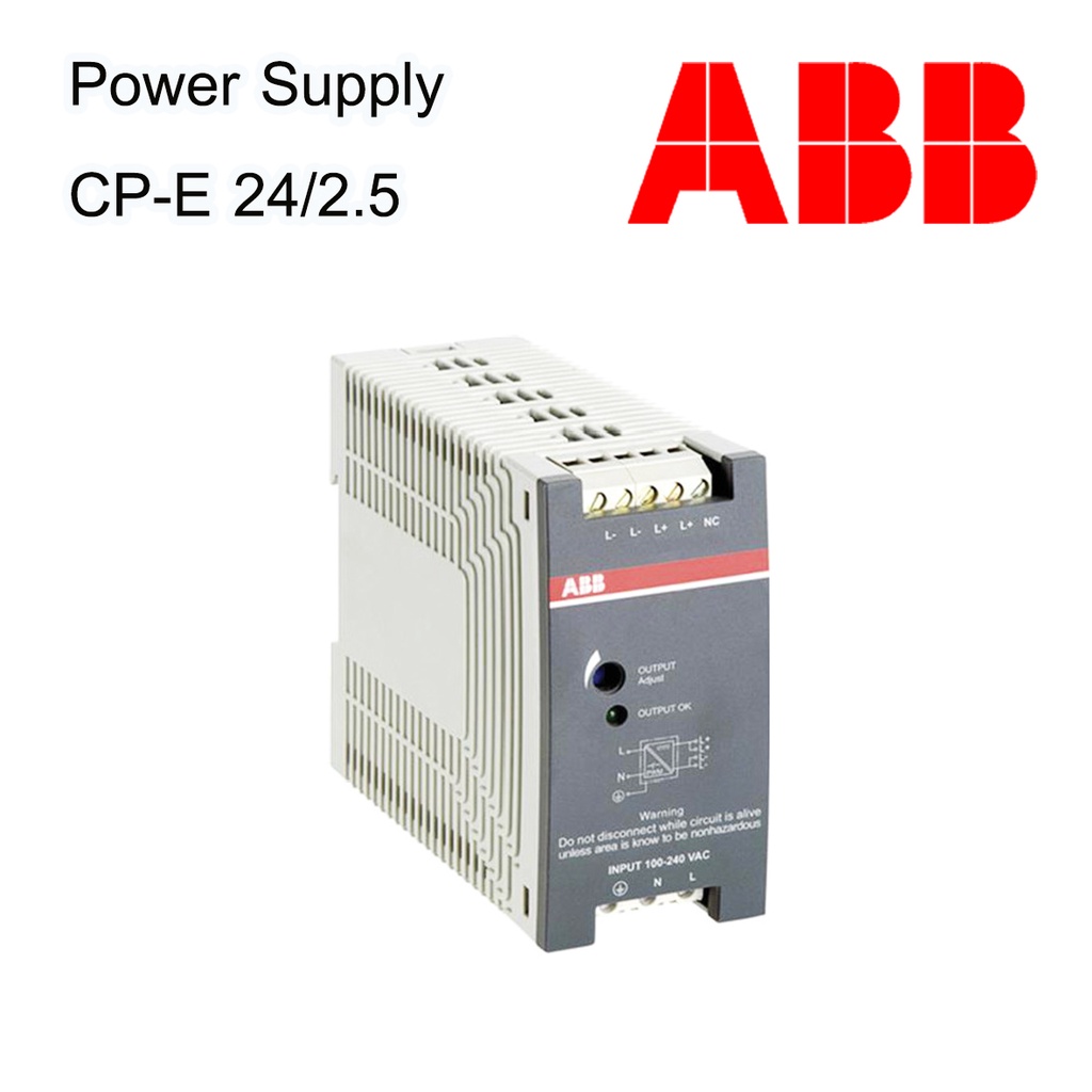 Power Supply เพาเวอร์ซัพพลาย CP-E 24/2.5 ,CP-E 12/2.5 DIN Rail ยี่ห้อ ABB