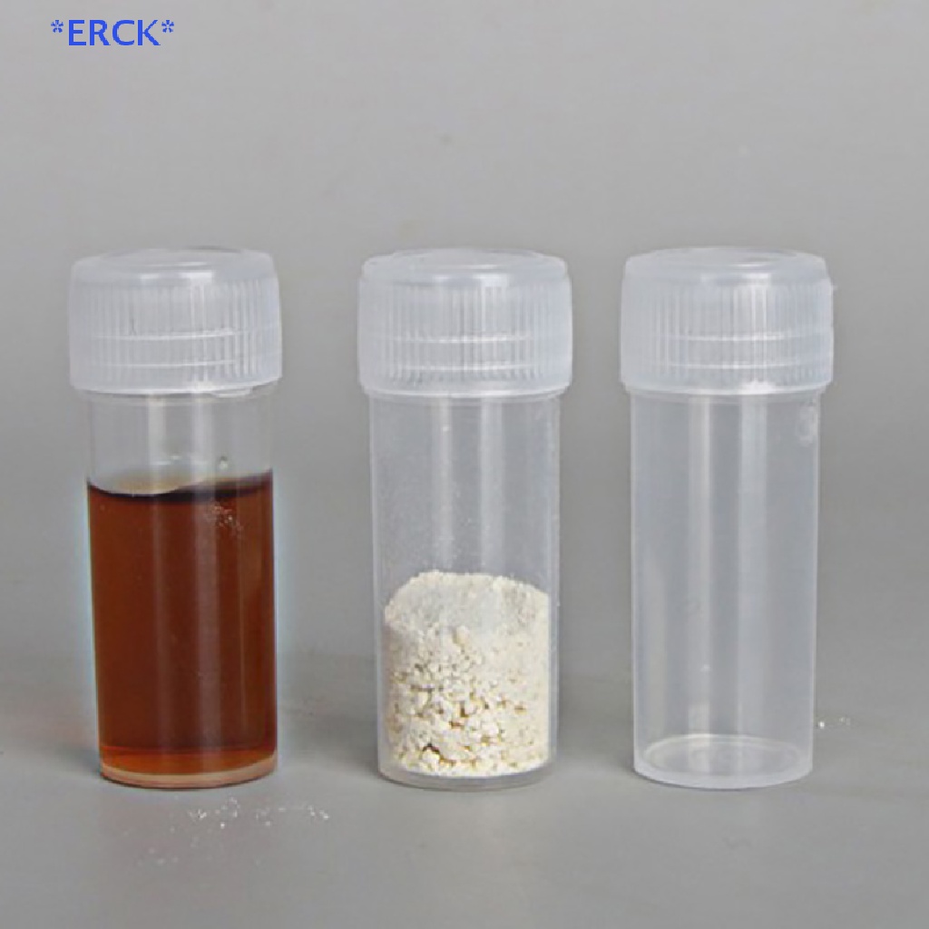 Erck> ขวดพลาสติก สําหรับใส่ยา ของเหลว ผง 5 มล. 20 ชิ้น