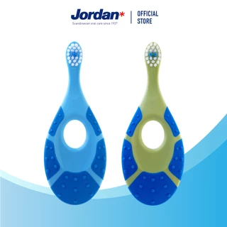 ⚡ ส่งของทุกวัน ⚡[แพ็ค2ชิ้น คละสี] Jordan จอร์แดนแปรงสีฟันเด็ก Step 1 สำหรับ 0-2 ปี