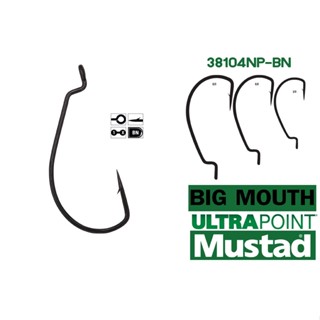 ตัวเบ็ด Mustad Big Mouth Tube Hook รหัส 38104NP-BN