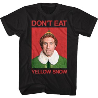 Yellow Snow Elf T-Shirt เสือยืดผู้ชาย เสื้อคนอ้วน