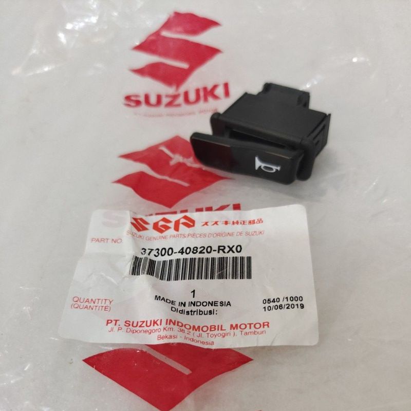 TOMBOL Suzuki Nex Class switch Button - Address ORIGINAL 37300-40820-RX0 - TOPSemarang