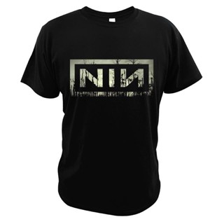 【Plus Size】เสื้อยืด ผ้าฝ้ายแท้ พิมพ์ลาย NIN American Industrial Rock Band Hipster Streetwear พรีเมี่ยม ฤดูร้อน สําหรับผู้ชาย ไซซ์ EU