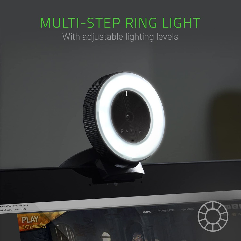Razer Kiyo Streaming Webcam: 1080p 30 FPS / 720p 60 FPS - Ring Light w/ Adjustable Brightness - Built-in Microphone #4
