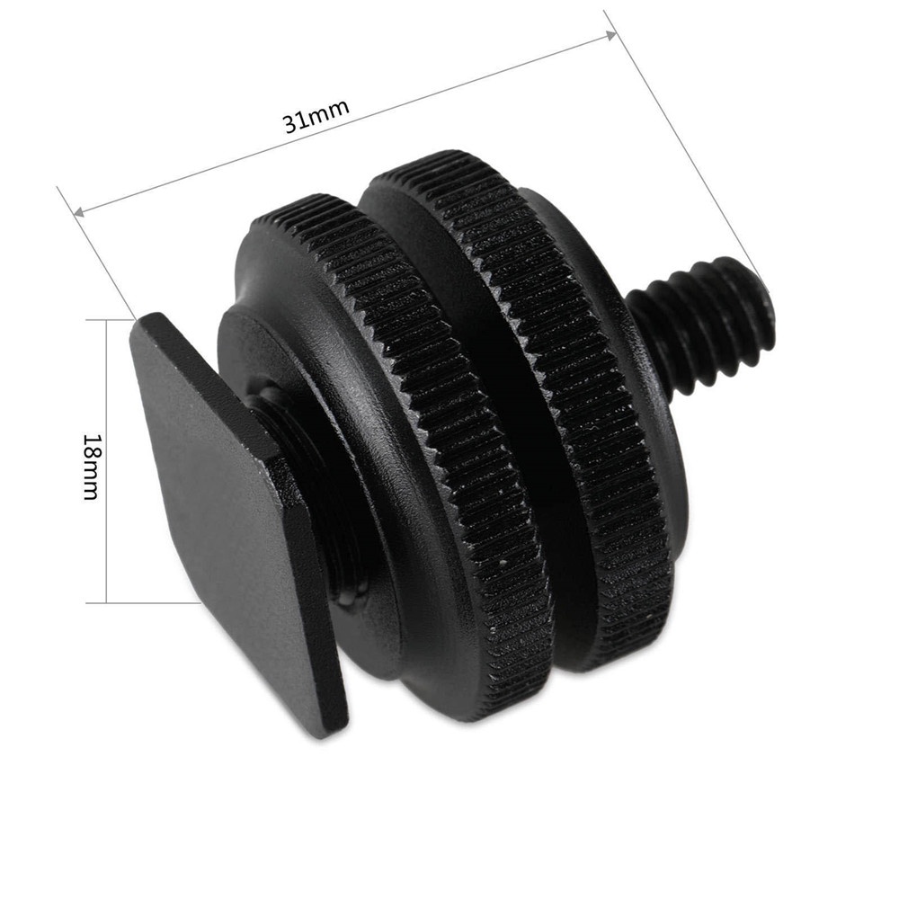 📌ส่งจากไทย📦 SmallRig Adapter ฮอทชู พร้อมเกลียวน็อต 1/4" (แพ็ค2ชิ้น) 1631 Cold Shoe Adapter Pack (2 pcs)