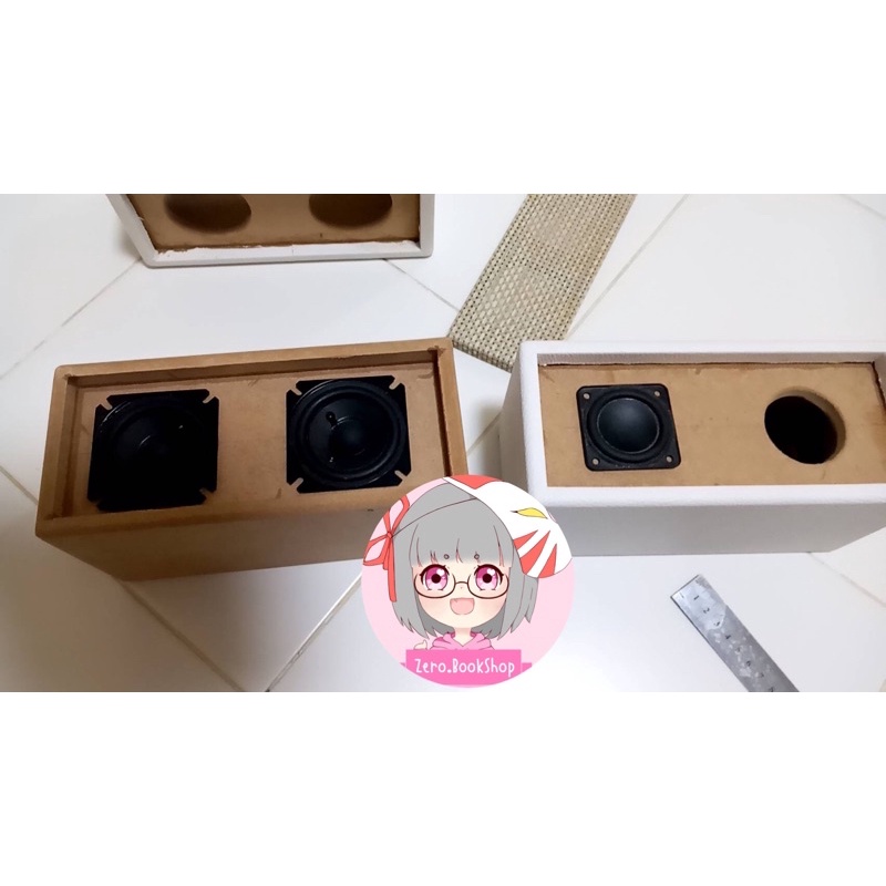 ((เซตแพ็คคู่))ตู้ลำโพง 2 นิ้ว, 2.5 นิ้ว, 1.75 นิ้ว DIY พาสซีฟ 98*47 mm (ตู้ลำโพงหุ้มหนัง+พาสซีฟ)