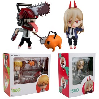 ขายดี โมเดลฟิกเกอร์ อะนิเมะ Chainsaw Man 1560 Denji 1580 Power Nendoroid เปลี่ยนหน้าได้ ของเล่น สําหรับเด็ก