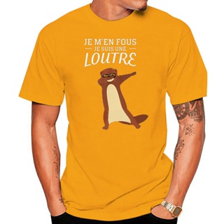 เสื้อเบลาส์ Divertido Je hombres Fous Suis Une Loutre Dab camiseta estándar