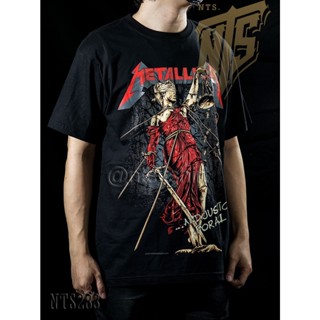 NTS 283 METALLICA  ROCK เสื้อยืด เสื้อวง เสื้อดำ สกรีนลายอย่างดี ผ้าหนานุ่ม ไม่หดไม่ย้วย NTS T SHIRT S M L XL XXL