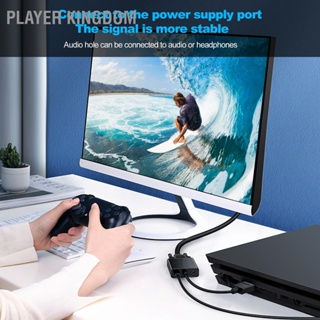 Player Kingdom อะแดปเตอร์แปลงวิดีโอ Micro Hdmi เป็น Vga 1080P สําหรับ Raspberry Pi 4B พร้อมฟังก์ชั่นพาวเวอร์ซัพพลาย