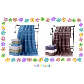 ผ้าขนหนู ผ้าเช็คตัว ผ้าเช็ดผม ผ้าเช็คหน้า รุ่นหนาพิเศษ380g /400gผ้านุ่ม ดูดซับได้อย่างดี ทำจากcottonเกรดA(100%)