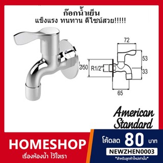 ก๊อกน้ำเย็น แบบติดผนัง AMERICAN STANDARD รหัส F22077-CHADY รุ่น FHS-823