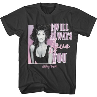 I Will Always Love You Whitney Houston T-Shirt เสื้อยืดสีพื้น เสื้อยืดสีขาว เสื้อทหาร เสื้อยืด oversize