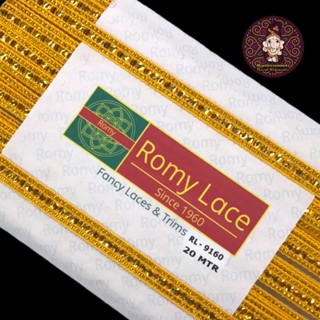 ดิ้นทอง Romy Lace No.9160 นำเข้าจากอินเดีย ความยาว 20 เมตร