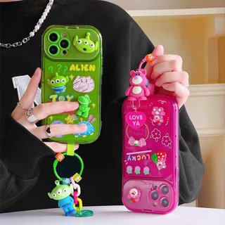 เคสโทรศัพท์ซิลิโคน กันชน ลายการ์ตูนหมี สตรอเบอร์รี่ สําหรับ iPhone 13 12 11 pro Max