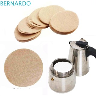 Bernardo กระดาษกรองกาแฟ 100 ชิ้นต่อแพ็ค เครื่องมือห้องครัว Moka Pot เครื่องมือกรองเอสเปรสโซ่