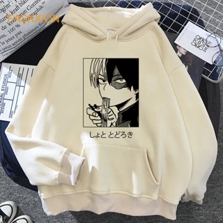 เสื้อฮู้ดดี้ พิมพ์ลายการ์ตูนอนิเมะ My Hero Academia Todoroki y2k สําหรับผู้ชาย