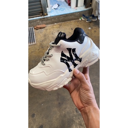 🤎รองเท้าผ้าใบ🤎MLB NY Big Ball Chunky รุ่นใหม่❗️ อุปกรณ์ครบกล่อง สินค้าถ่ายงานจริง💯