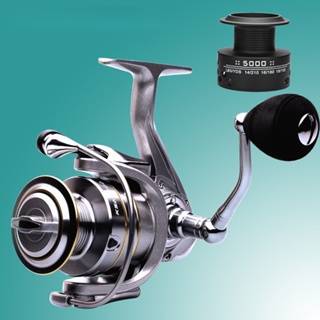 🎣Daiwa1000-7000 Fishing Spinning Reel อัตราส่วนความเร็วสูง: 5.5:1 แรงลากสูงสุด15KG รอกตกปลาโลหะ KSA อัต