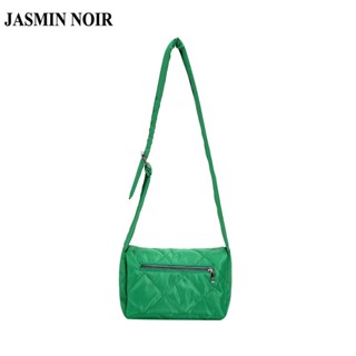 Jasmin NOIR กระเป๋าสะพายข้าง ผ้าไนล่อน เรียบง่าย สําหรับผู้หญิง