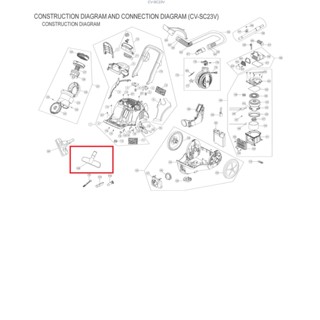 อะไหล่แท้ศูนย์/หัวดูดไรฝุ่นบนที่นอนเครื่องดูดฝุ่นฮิตาชิ/CV-SC23V*011/Hitachi