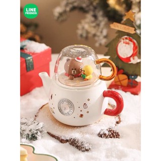 พรีออเดอร์-🎄🫖 กาน้ำชา LINE FRIENDS ความจุ 500มล.