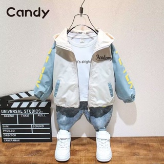 Candy เสื้อกันหนาวเด็ก เสื้อผ้าเด็ก ชุดเด็ก สไตล์เกาหลี นุ่ม และสบาย NOV2601