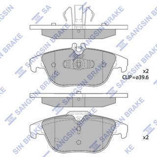 ผ้าดิสเบรคหลัง BENZ C-CLASS W204 C204 S204 2007-2014 E-CLASS A207 C207 2009-2016 HI-Q