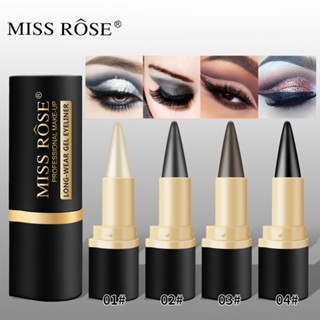 Miss Rose 4 Colors Waterproof Eyeliner Cream Long-lasting Easy To Wear Eye Liner Gel Matte Quick Drying Eyeliner Pen Makeup Cosmetic