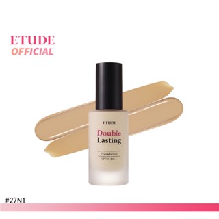 ETUDE (NEW) Double Lasting Foundation SPF35/PA++ (30 g) #27N1 Amber อีทูดี้ รองพื้นเนื้อแมตต์