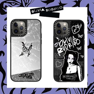 Casetify เคสโทรศัพท์มือถือกระจกชุบ ลายผีเสื้อ Olivia Rodrigo สําหรับ For iPhone 7 8 Plus X XS XR 11 12 13 Mini Pro Max SE 2020