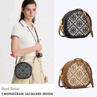 พรีฯ TORY BURCH T MONOGRAM MOON/navy,hazelnut