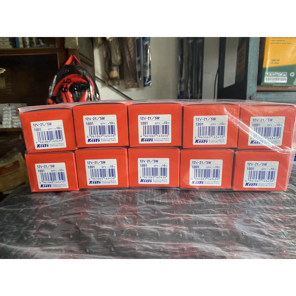 Koito 1891 12v 21/5W 2-Prong T20 หลอดไฟเมืองคู่ + เบรค