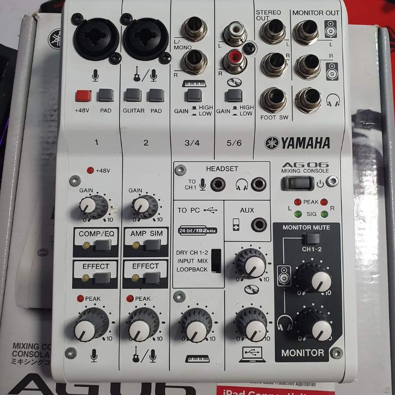 Yamaha AG06 Mixer / Audio Interface สภาพดี