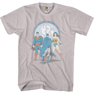 Profiles Justice League T-Shirt เสื้อเบลาส์ เสือยืดผู้ชาย เสื้อสีขาว เสื้อยืด