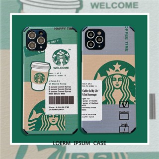 หนังไหม สตาร์บัคส์ เคสโทรศัพท์ สำหรับ เคสไอโฟน14 PRO 14 PRO MAX 14 14 PLUS 12 PRO MAX 11 PRO MAX 7 PLUS ฝาครอบซิลิโคน เคสไอโฟน13 PRO MAX 13 13 PRO XR 7 การ์ตูน แนวโน้ม แฟชั่น iPhone 12 11 12 Pro XS 11 PRO XS MAX เคสกันกระแทก