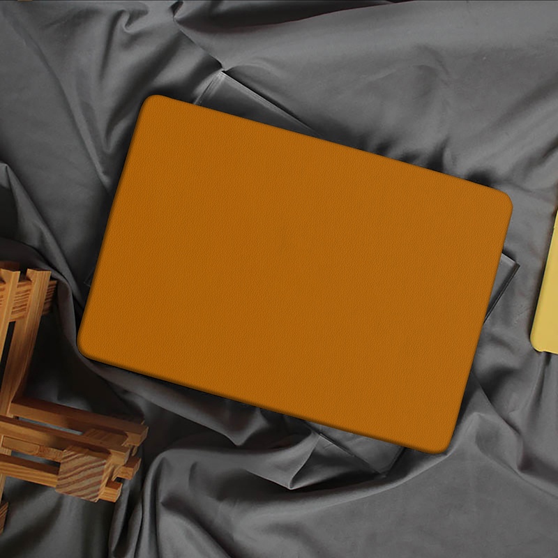 Exquisite Leather Cut Out Logo Laptop Cover For Macbook Air 13 A2337 2020 A2338 M1 Chip Pro 13 12 11 15 For Macbook Pro #8