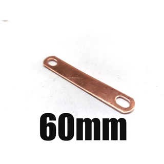 บัสบาร์ Bus bar หนา 1.5มม Busbar 25- 80 mm ทองแดงแท้ แผ่นทองแดง สำหรับ แบตเตอรี่