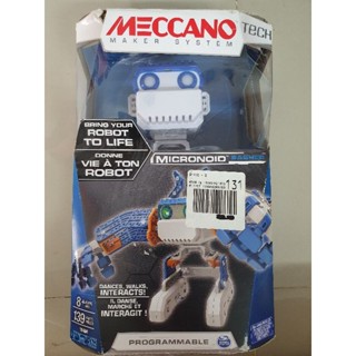 **กล่องไม่สวย** Meccano Maker System Micronoid Blue  Programmable Robot damage package