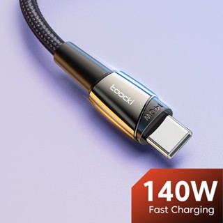 สายชาร์จเร็ว 140w Pd USB C Toocki Pd 3.1 USB2.0 Type C เป็น Type C สําหรับ Samsung