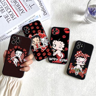 เคสโทรศัพท์มือถือ TPU นิ่ม กันกระแทก ป้องกันเลนส์กล้อง ลาย Betty Boop Girls น่ารัก เซ็กซี่ สําหรับ Apple iphone 14 13 Mini 12 11 Pro MAX X XS XR 6S 7 8 Plus SE 2020