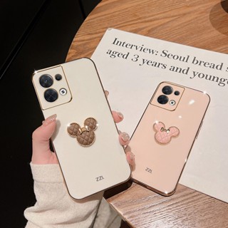 เคส OPPO Reno8 5G เคส OPPO Reno 7 8 Pro 5G เคส OPPO Reno 8 z 7Z 7 6Z 5 5G เคส โทรศัพท์มือถือแบบนิ่ม TPU กันกระแทก ลายมิกกี้เมาส์ หรูหรา สําหรับ