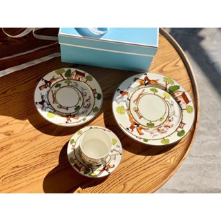 WEDGWOOD Wedgwood Live Hunting Instant Cup and saucer set