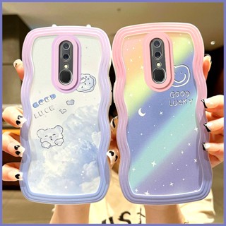 เคส OPPO F11 เคสโทรศัพท์มือถือ tpu ป้องกันการตก ลายการ์ตูนหยัก สําหรับ OPPO F11