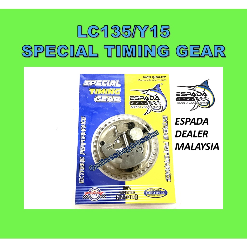 LC135 พิเศษ TIMING GEAR ESPADA Y15 พิเศษ TIMING GEAR LC150 พิเศษ TIMING GEAR LC135 CAM GEAR ESPADA B